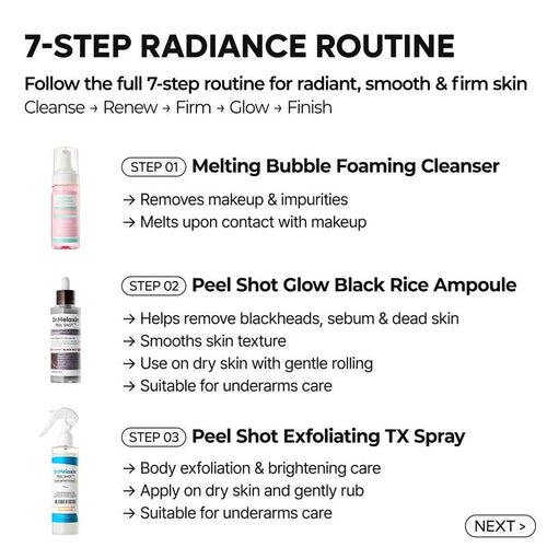 [Dr.Melaxin Official] 7-Step Radiance Routine Set | Brighten, Smooth & Firm