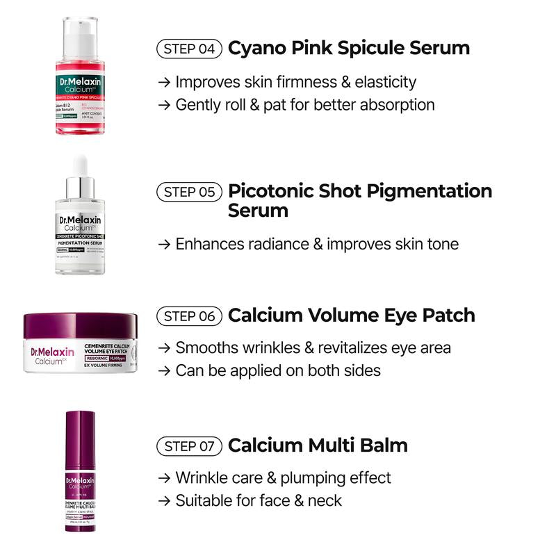 [Dr.Melaxin Official] 7-Step Radiance Routine Set | Brighten, Smooth & Firm